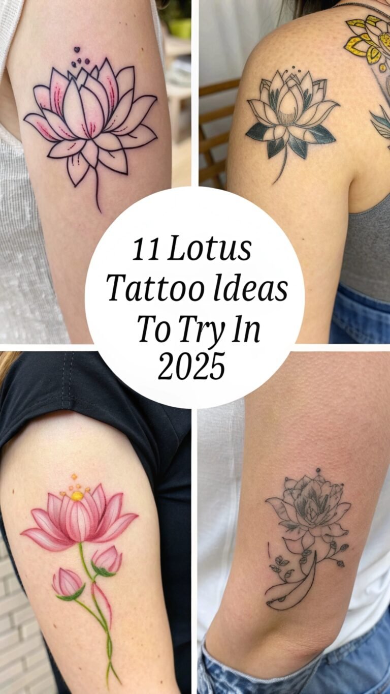 11 Lotus Tattoo Ideas to Try in 2025