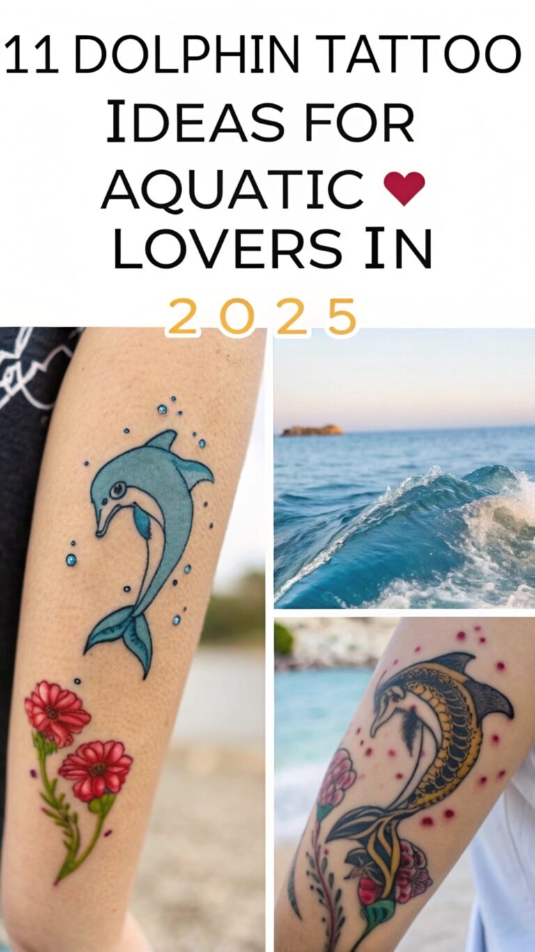 11 Dolphin Tattoo Ideas for Aquatic Lovers in 2025