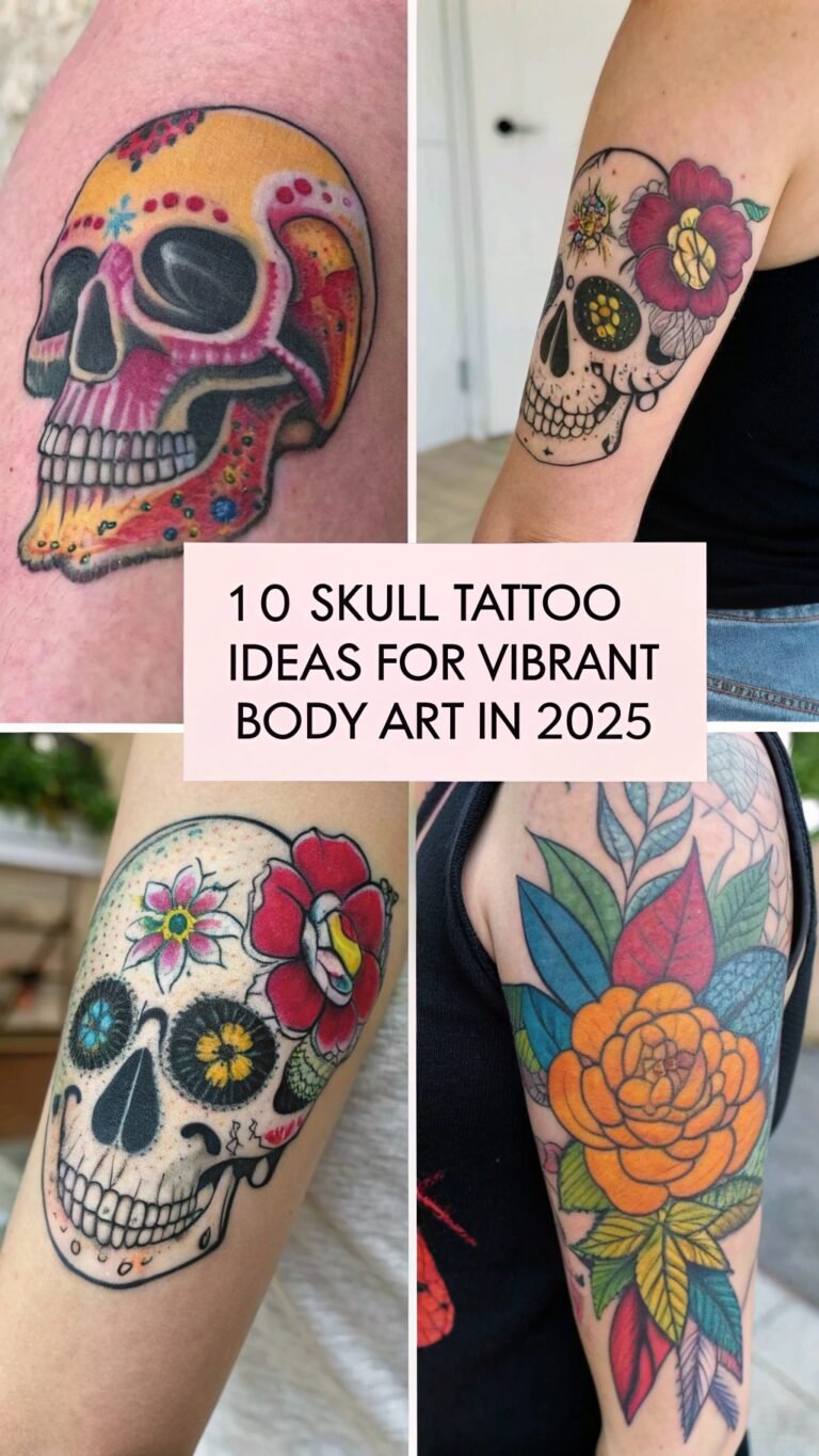 10 Skull Tattoo Ideas for Vibrant Body Art in 2025