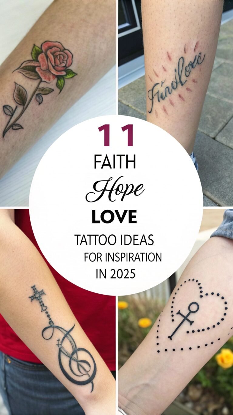 11 Faith Hope Love Tattoo Ideas for Inspiration in 2025