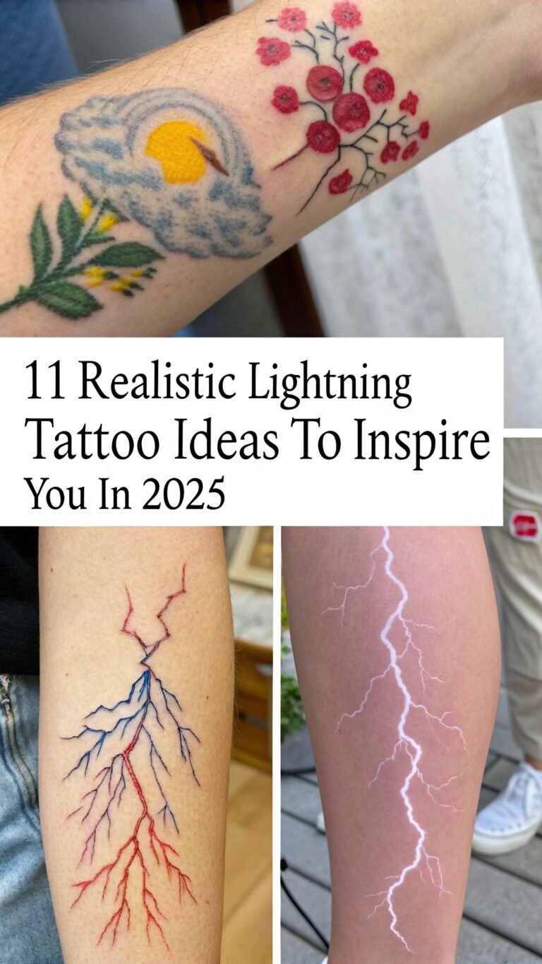 11 Realistic Lightning Tattoo Ideas to Inspire You in 2025