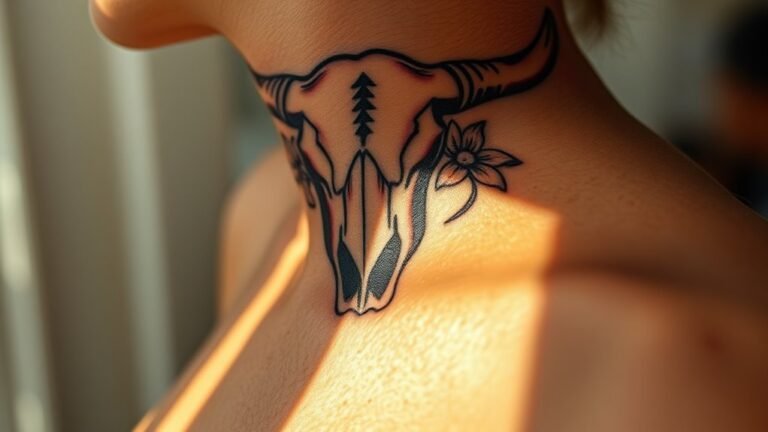 cow skull tattoo symbolism