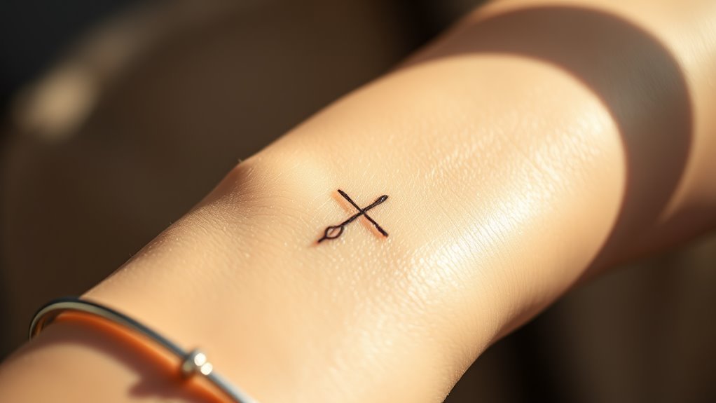 cross wrist tattoo symbolism
