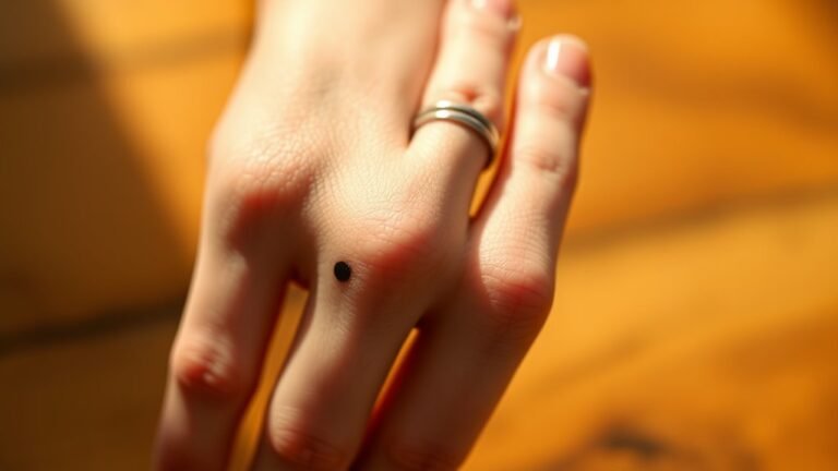 dot finger tattoo significance