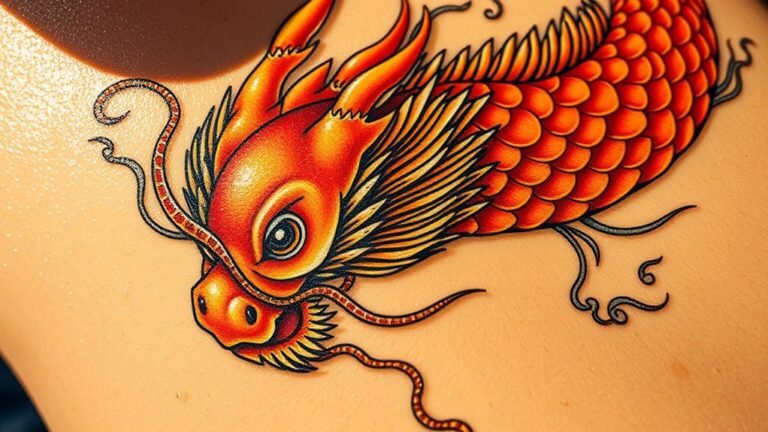 dragon koi tattoo significance