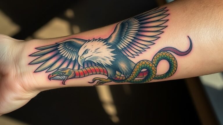 eagle snake tattoo symbolism