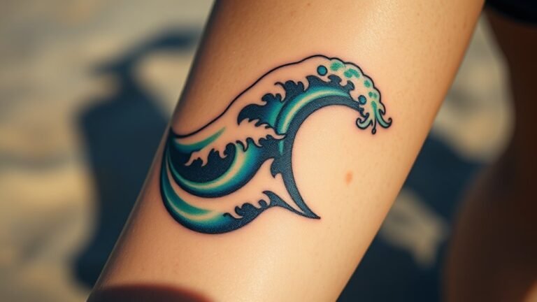 waves symbolize fluidity and strength